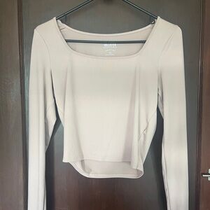 Hollister Women's Beige Long Sleeve Blouse